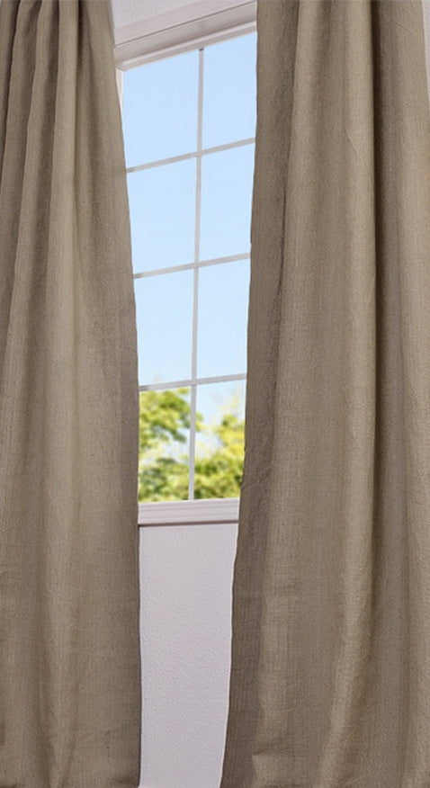 Grommeted 100% Linen Lined Drapes (Pair)