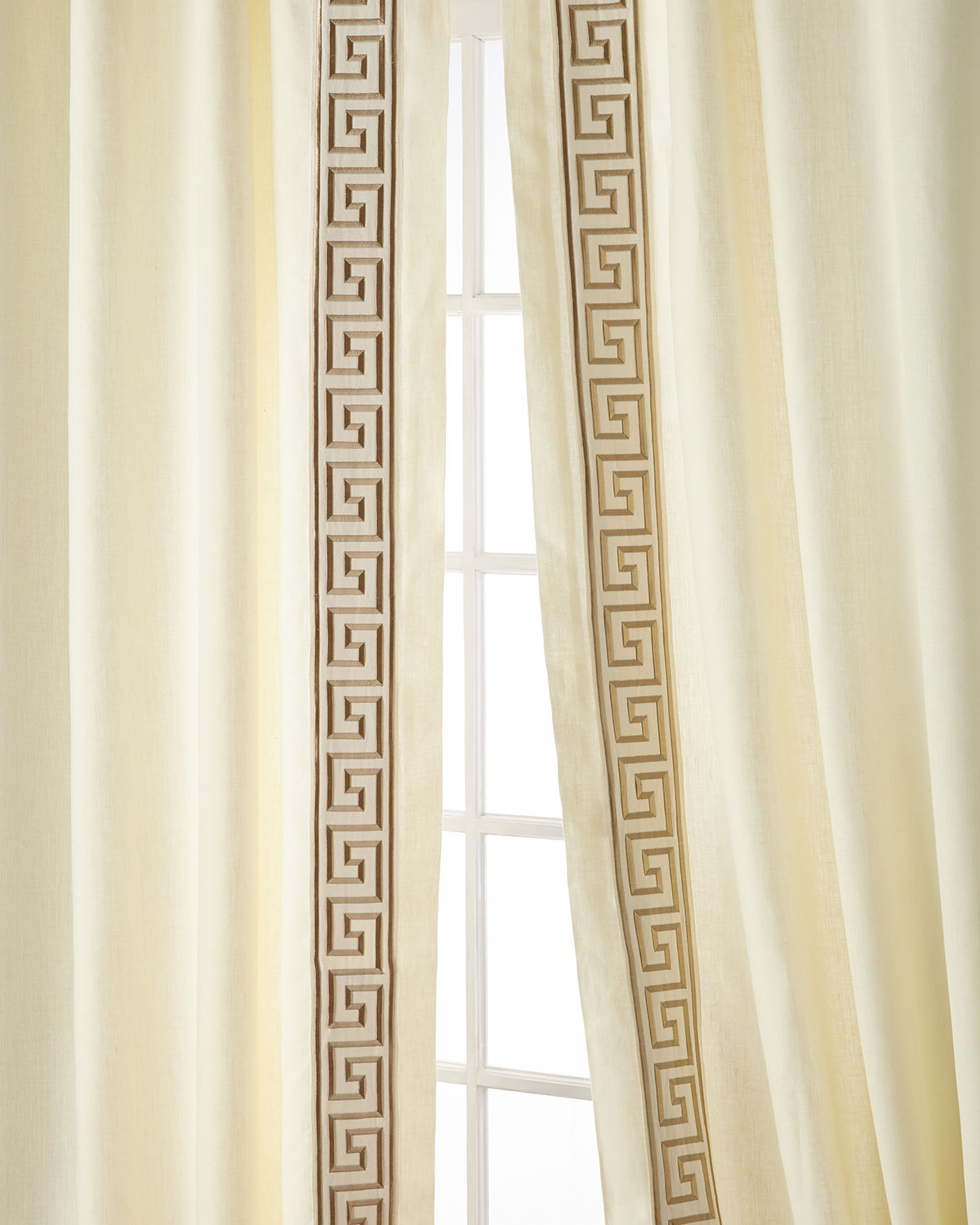 Felix Gold 100% Linen Lined Drapes (Pair)