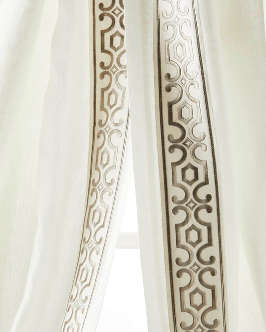 Andes Natural 100% Linen Lined Drapes (Pair)