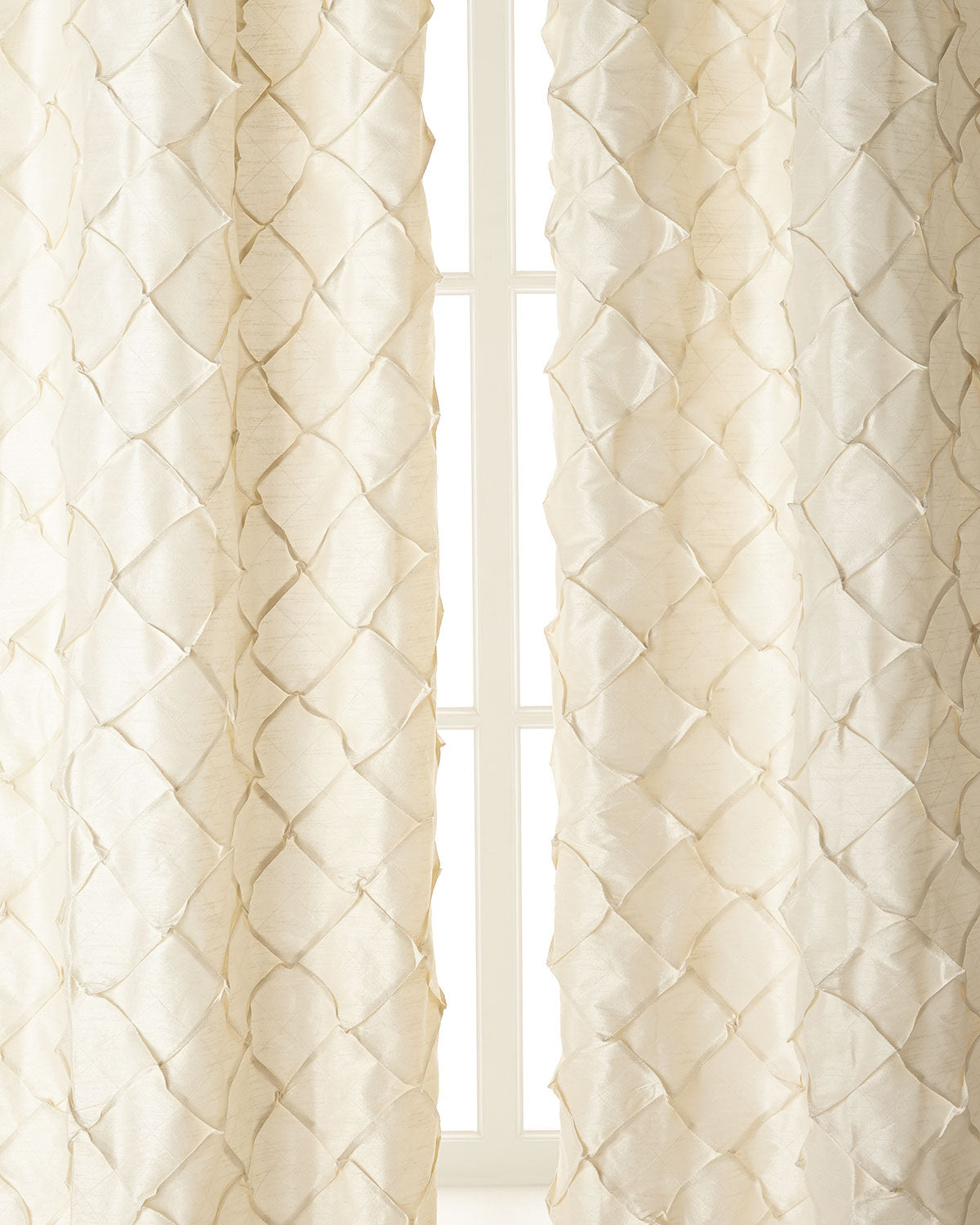 Ava Pintuck Faux silk Drapes (Pair)