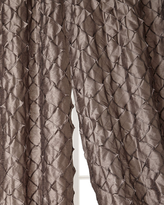 Ava Pintuck Faux silk Drapes (Pair)