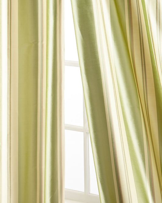 Ferris Silk Taffeta Drapes (Pair)