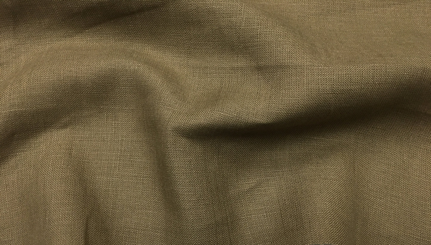 100% Linen Color Olive