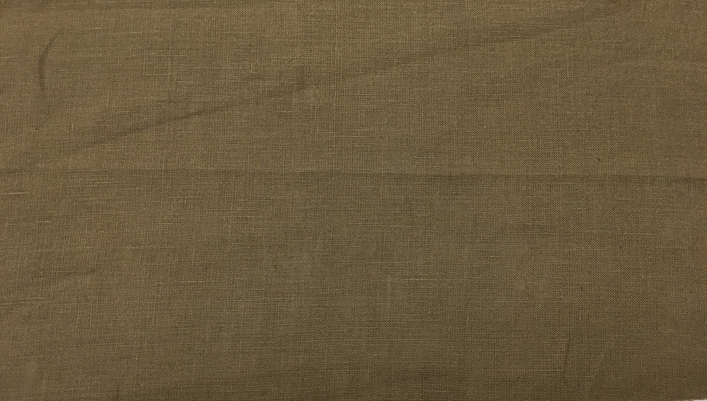 100% Linen Color Olive