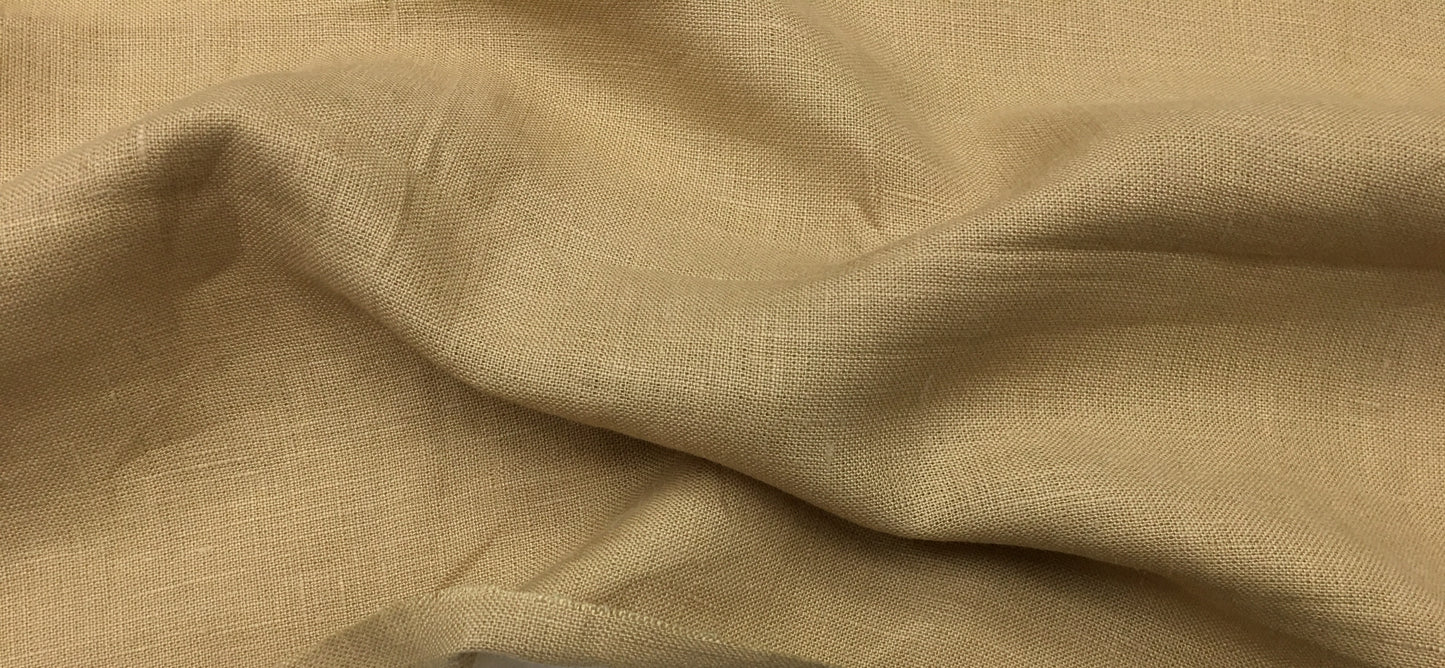 100% Linen Color Pastel Gold