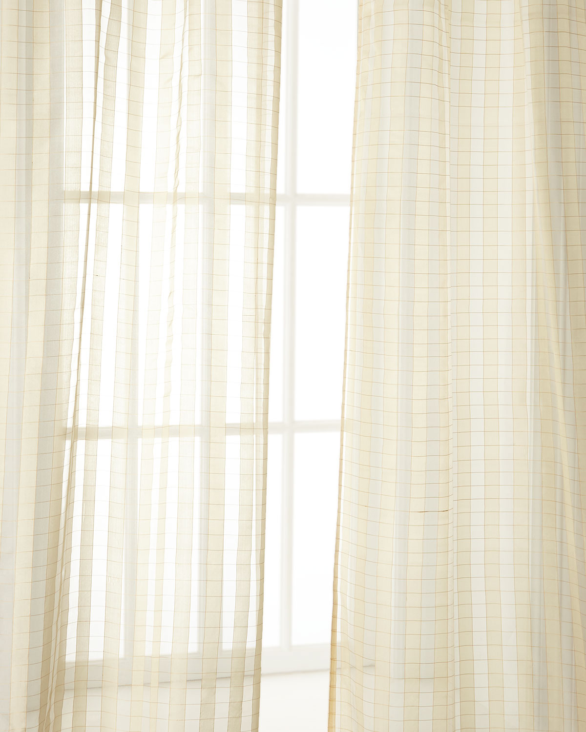 Lyon Silk Organza Drapes (Pair)