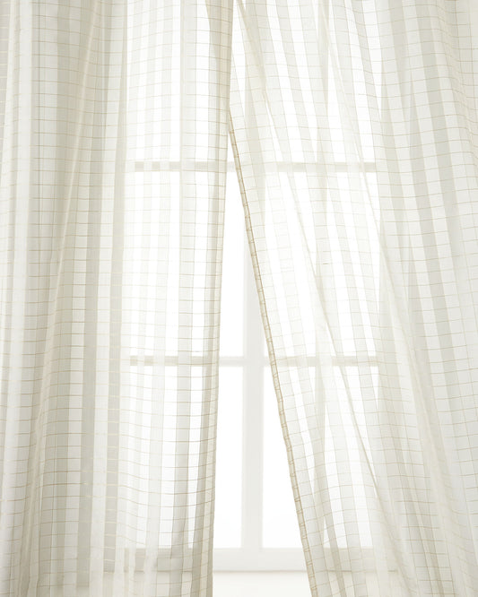 Lyon Silk Organza Drapes (Pair)