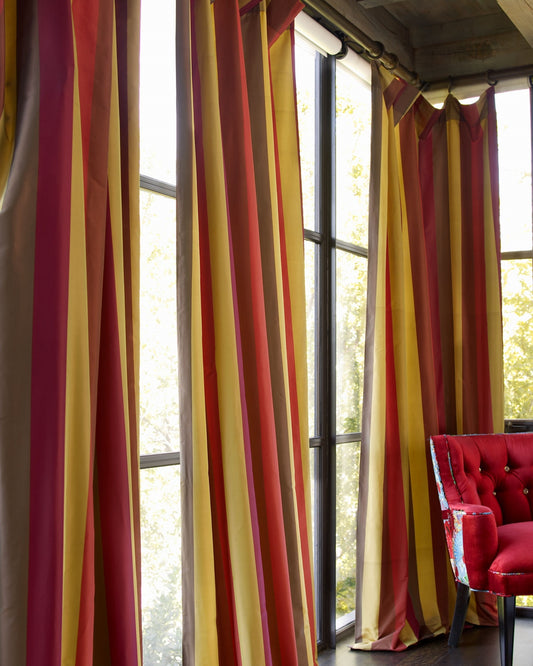 Odessa Silk Taffeta Drapes (Pair)