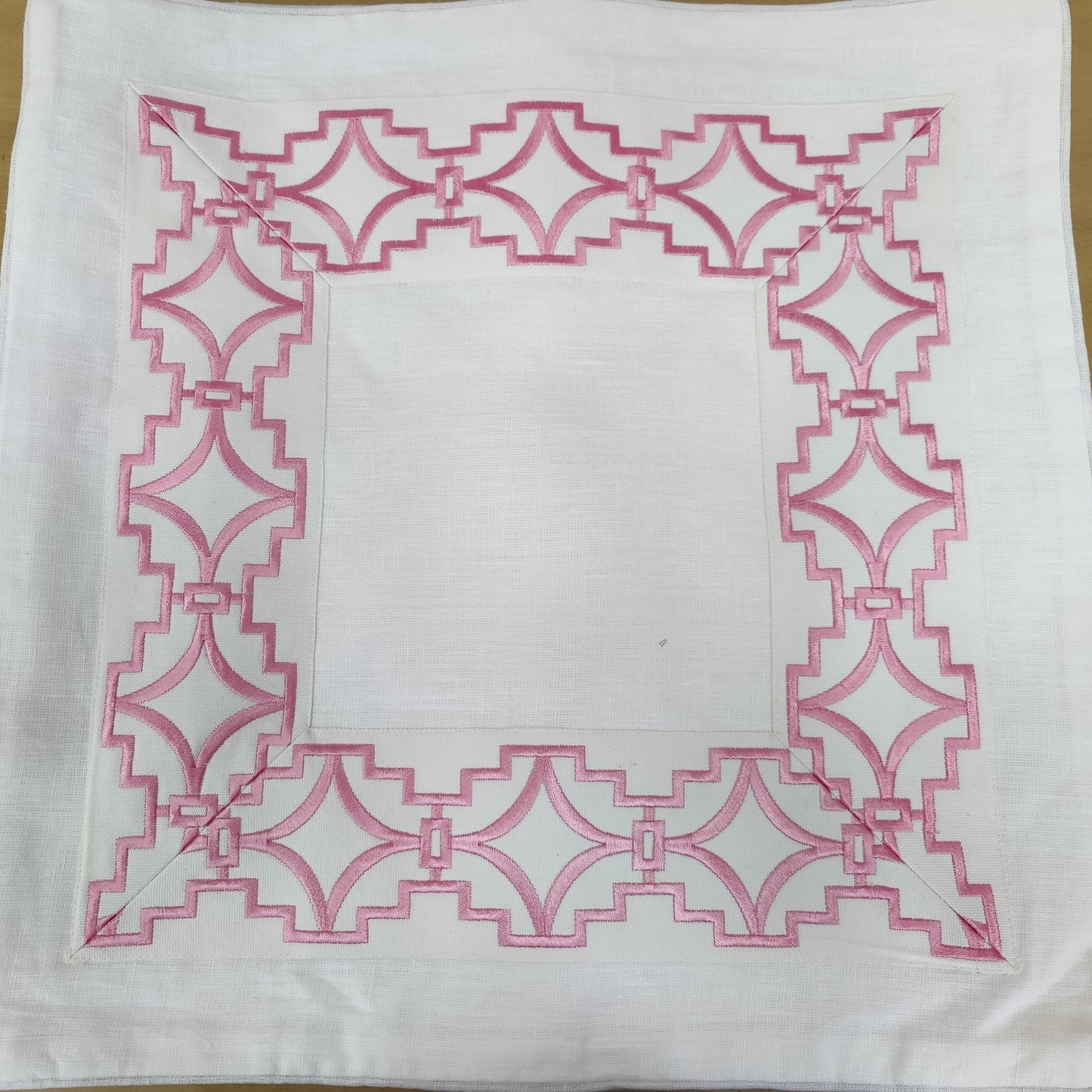 Perigold Pink on White Linen