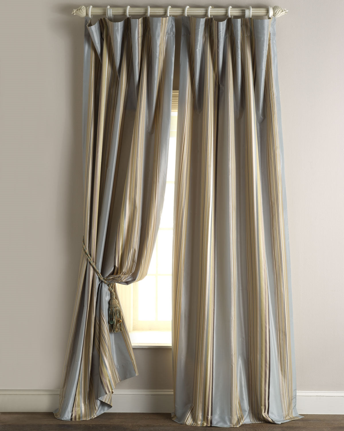 Sienna Silk Taffeta Drapes (Pair)