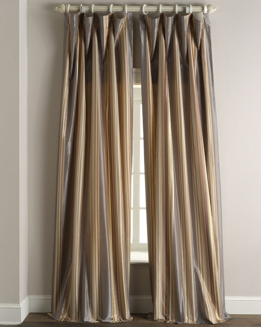 Sienna Silk Taffeta Drapes (Pair)