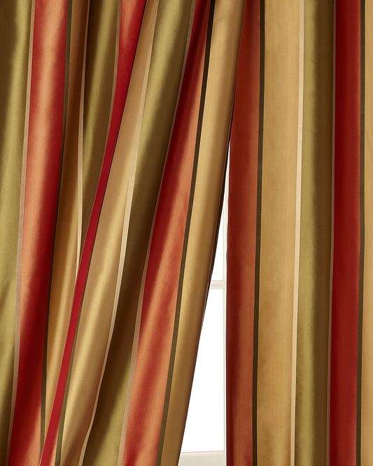 Sutton Silk Taffeta Drapes (Pair)