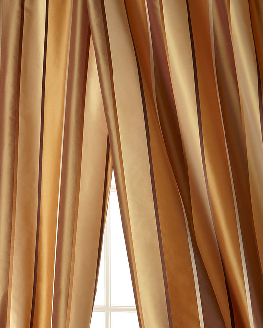 Sutton Silk Taffeta Drapes (Pair)