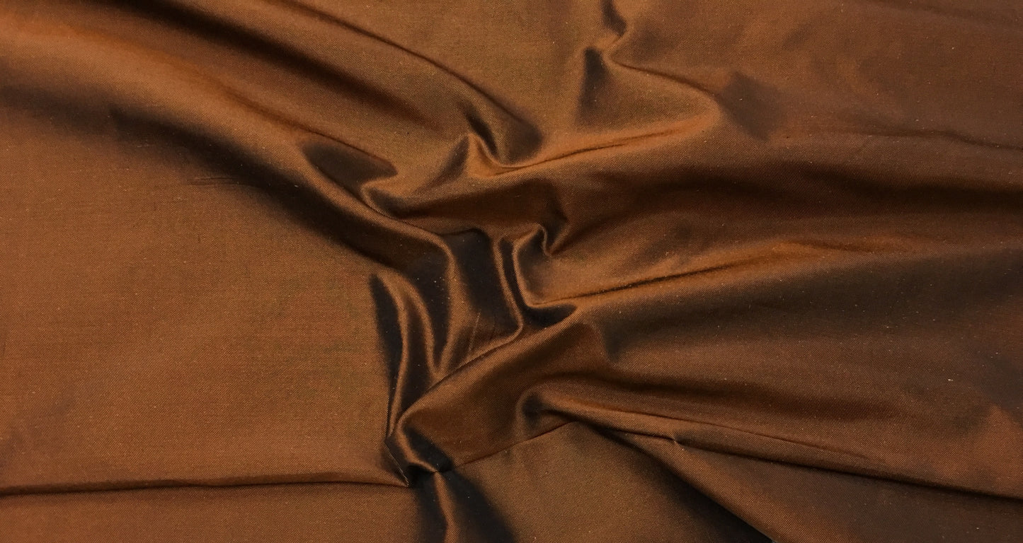 silk taffeta mocha t129