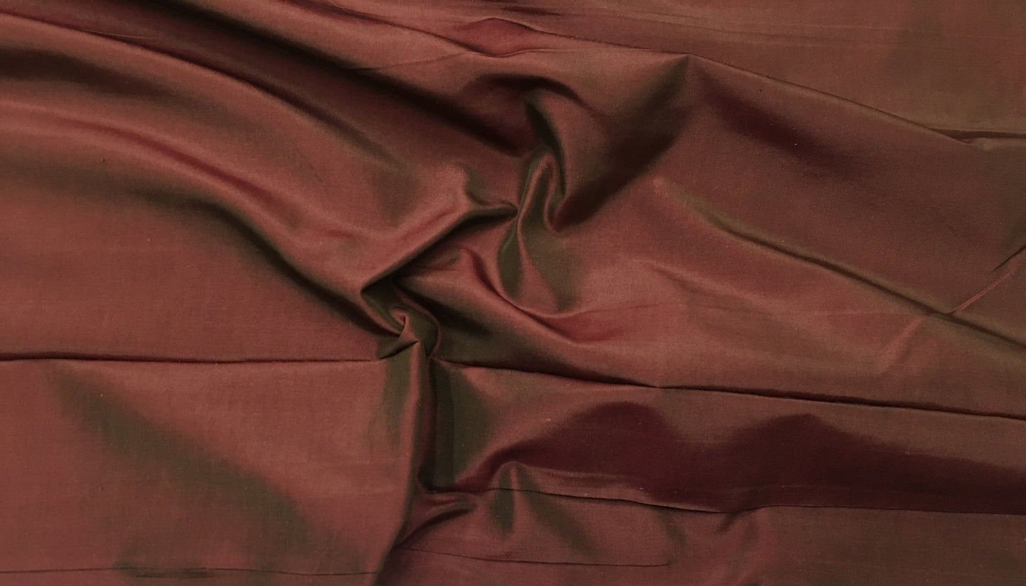 silk taffeta deep red t153