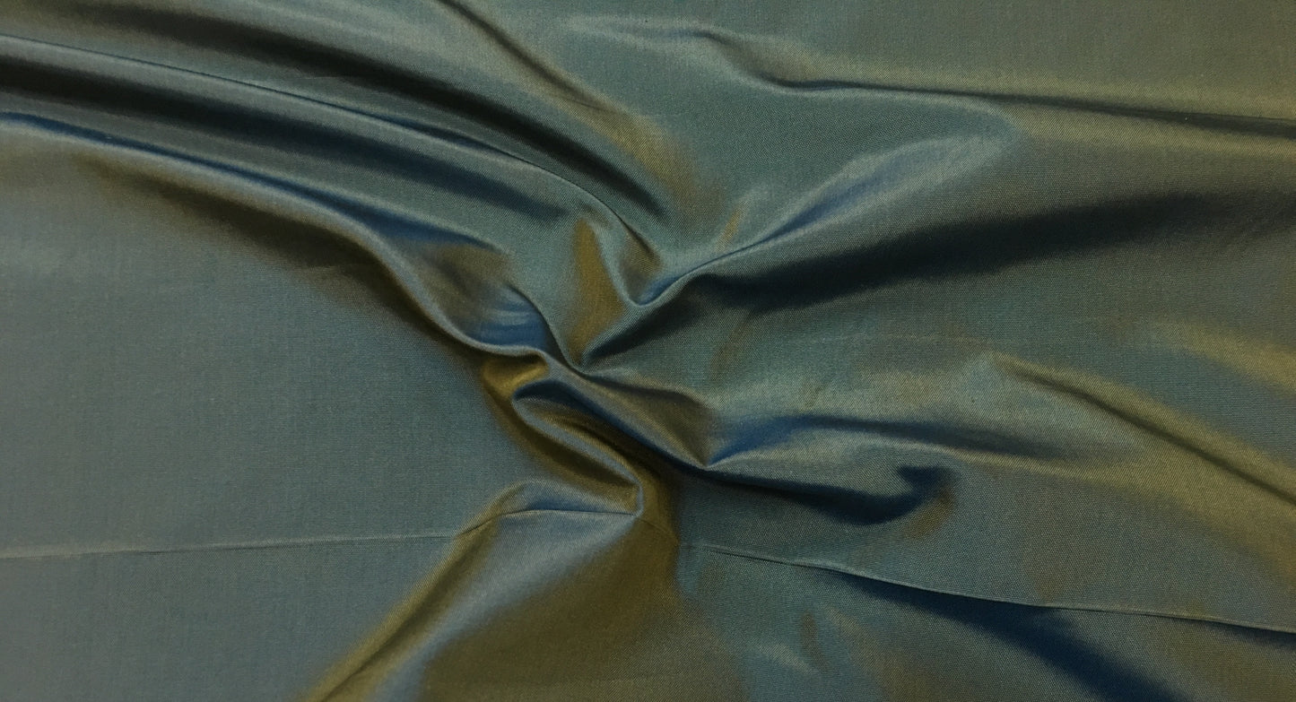 silk taffeta bluegreen t154