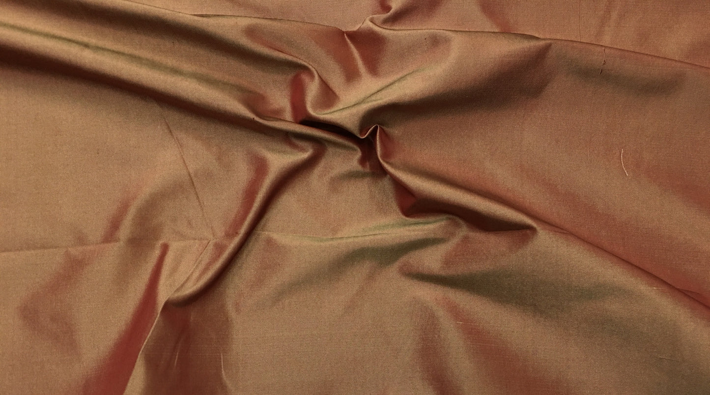 silk taffeta burnt orange t171