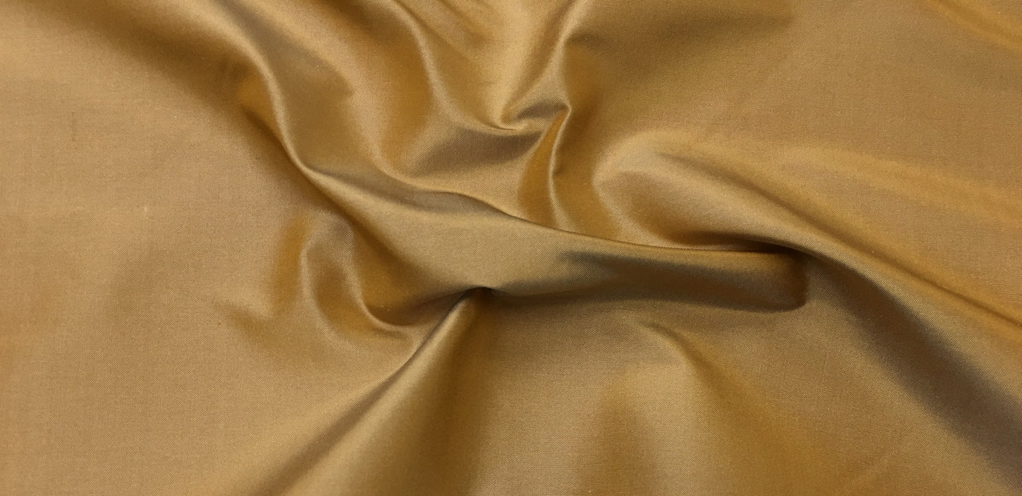 silk taffeta pale gold t178